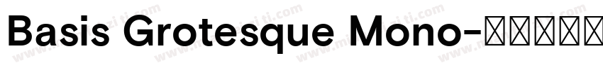 Basis Grotesque Mono字体转换